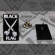 BLACK FLAG - Scissors - ENAMEL PIN
