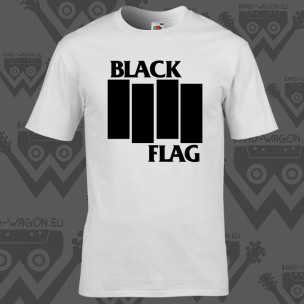 BLACK FLAG - Big Logo White - t-shirt